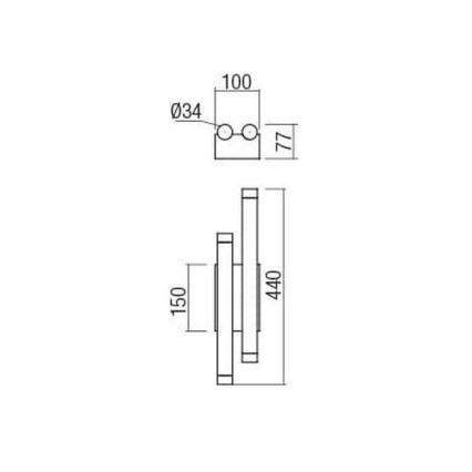 Redo 01-2034 - LED Seinavalgusti MADISON 4xLED/4W/230V vask