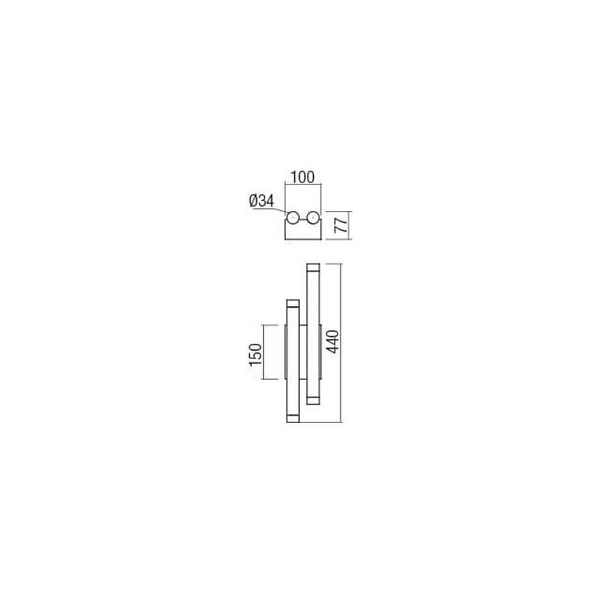 Redo 01-2034 - LED Seinavalgusti MADISON 4xLED/4W/230V vask