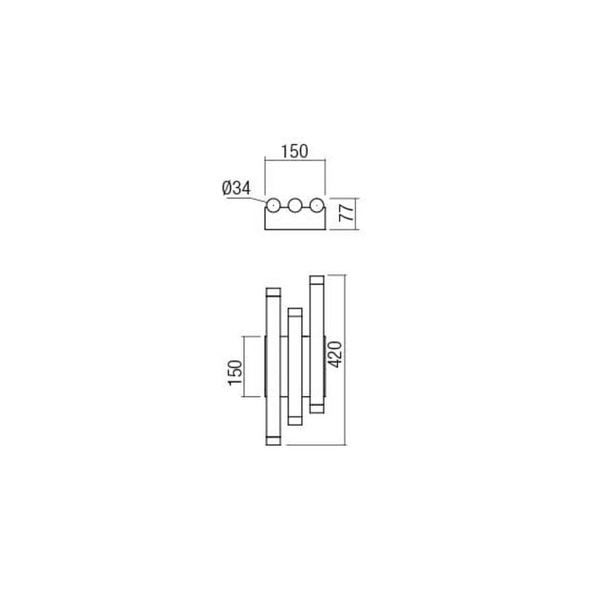 Redo 01-2037 - LED Seinavalgusti MADISON 6xLED/4W/230V vask