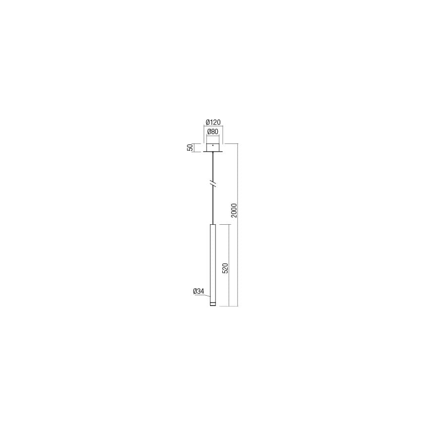 Redo 01-2043 - LED Lühter MADISON LED/4W/230V kuldne