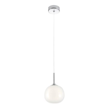 Redo 01-2081 - Kaabliga rippvalgusti KIWI 1xG9/40W/230V läbimõõt 12 cm läikiv kroom/valge