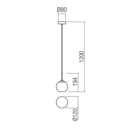 Redo 01-2081 - Kaabliga rippvalgusti KIWI 1xG9/40W/230V läbimõõt 12 cm läikiv kroom/valge