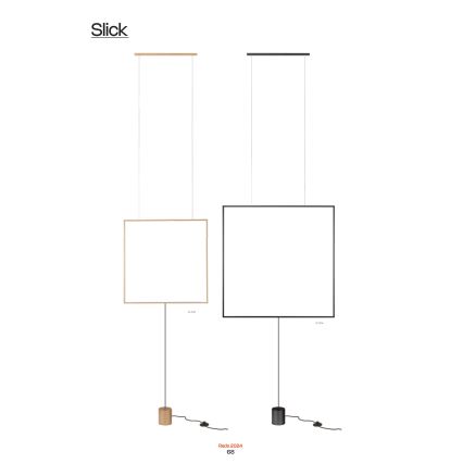 Redo 01-2134 - LED Põrandalamp SLICK LED/28W/230V must