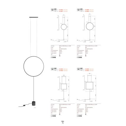 Redo 01-2134 - LED Põrandalamp SLICK LED/28W/230V must