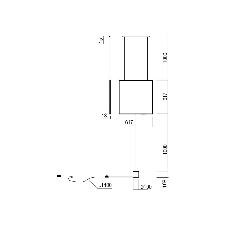 Redo 01-2134 - LED Põrandalamp SLICK LED/28W/230V must