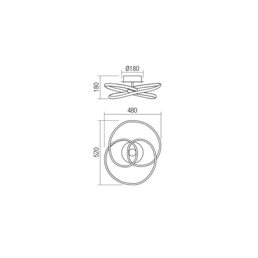 Redo 01-2189 - LED Hämardatav laevalgusti SINTRA LED/40W/230V