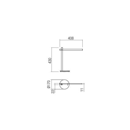 Redo 01-2212 - LED Hämardatav puutetundlik laualamp OMEO LED/5,5W/230V 3000/4500/6500K valge