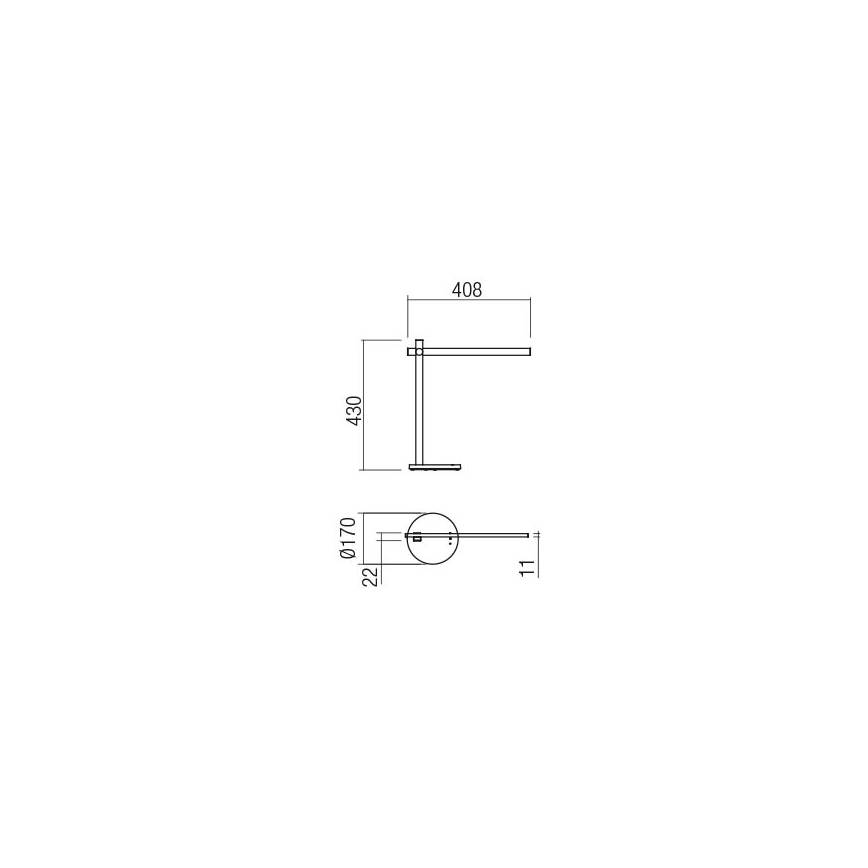 Redo 01-2212 - LED Hämardatav puutetundlik laualamp OMEO LED/5,5W/230V 3000/4500/6500K valge