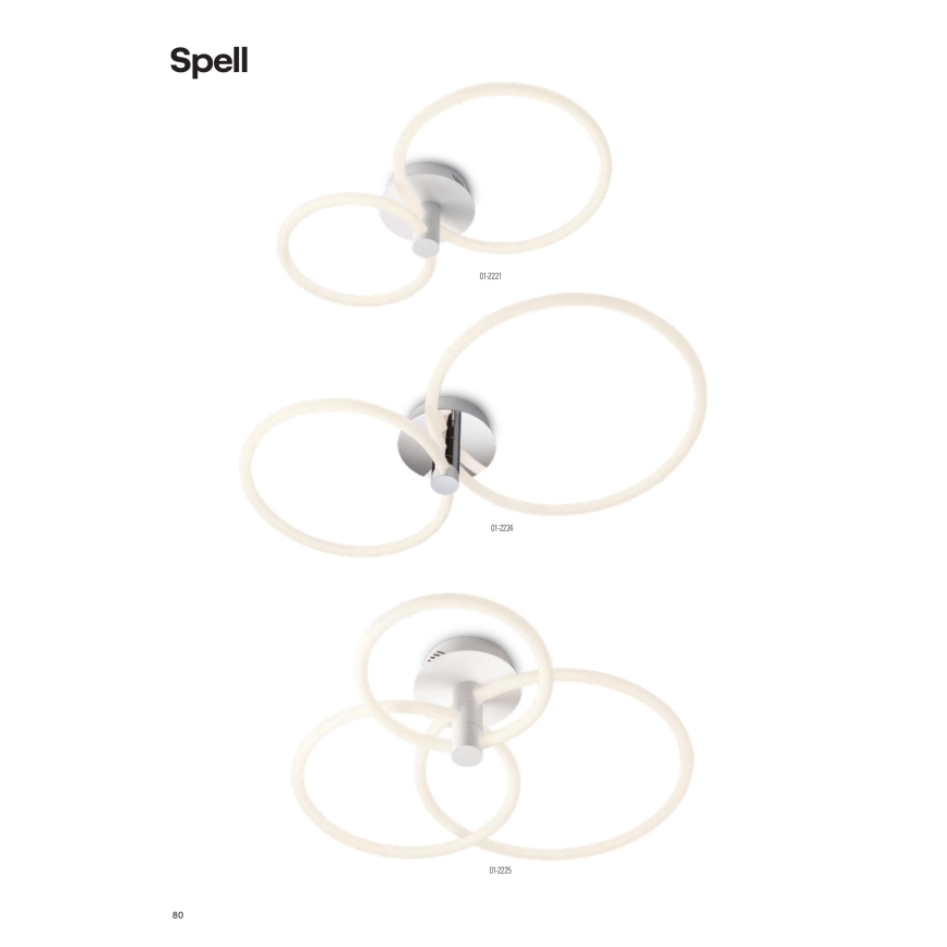 Redo 01-2224 - LED Hämardatav pinnale kinnitatav lühter SPELL LED/43W/230V 3000K läikiv kroom