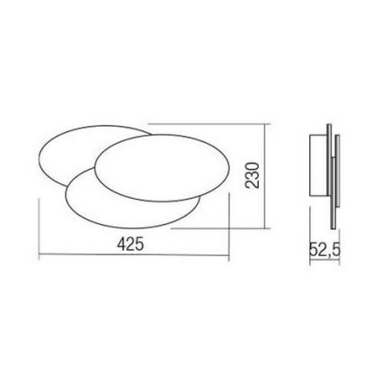 Redo 01-2297 - LED seinavalgusti GAMER LED/36W/230V valge