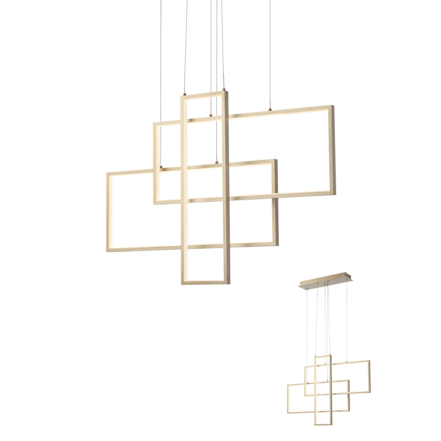Redo 01-2314 - PLANA LED/60W/230V hämardatav rippvalgusti kaablil, kuldne