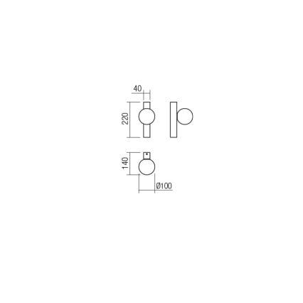 Redo 01-2373 - Seinavalgusti GOJI 1xG9/28W/230V must