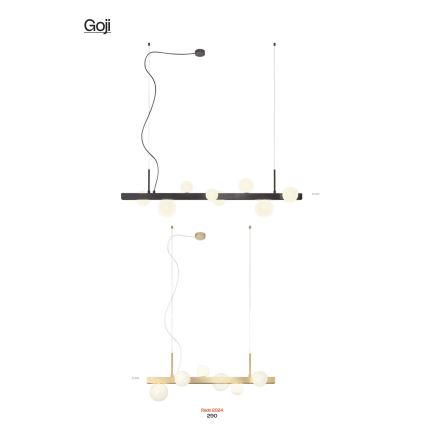 Redo 01-2375 - Lühter GOJI 6xG9/28W/230V must