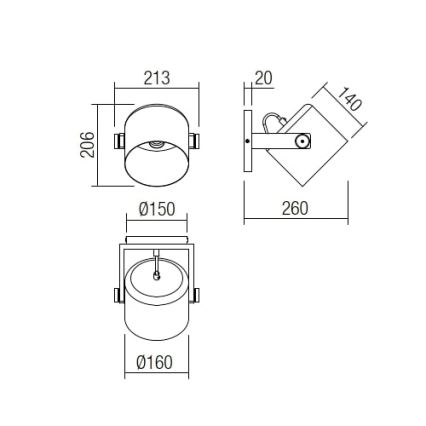 Redo 01-2399 - Kohtvalgusti seinale POOH 1xE27/42W/230V pöök