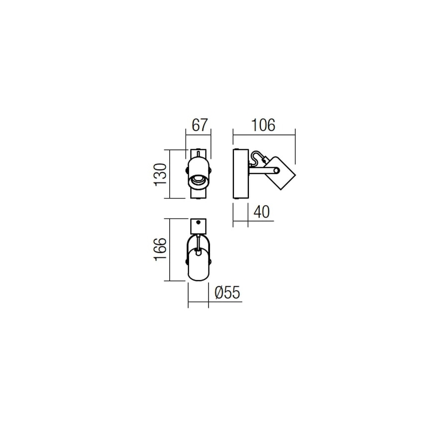 Redo 01-2415 - Seinavalgusti TAFFI 1xE27/42W/230V must/pöök