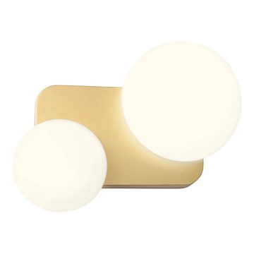 Redo 01-2471 - seinavalgusti LUMIEN 2xG9/10W/230V kuldne/valge