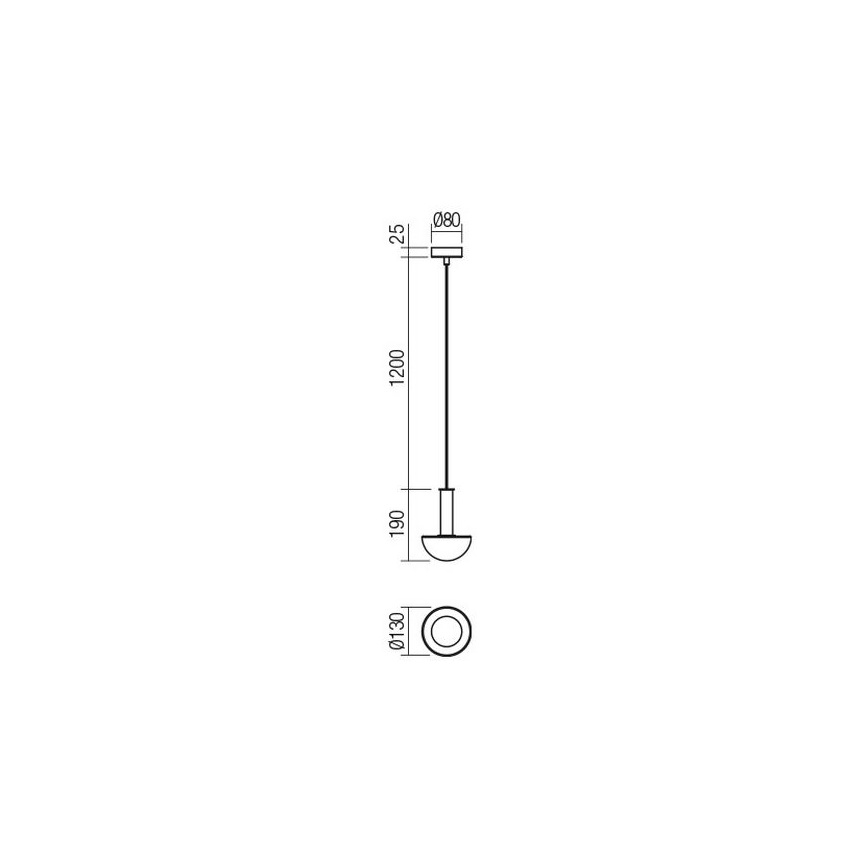 Redo 01-2474 - Rippvalgusti kaabliga LUMIEN 1xG9/10W/230V läbimõõt 13 cm kuldne/valge