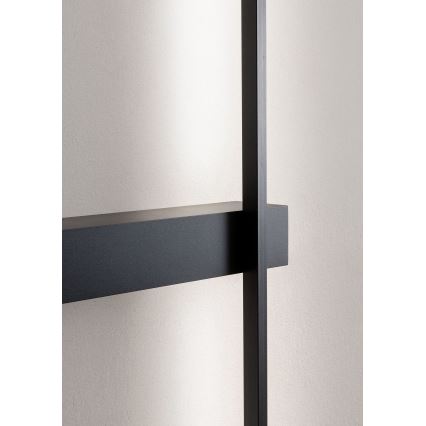 Redo 01-2480 - TANGENT LED-seinavalgusti, 14 W, 230 V, 3000 K, 125,4 cm, must