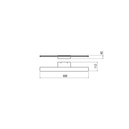 Redo 01-2503 - LED Peeglivalgustus vannituppa BARRIO LED/17,25W/230V 60 cm CRI 90 IP44 valge