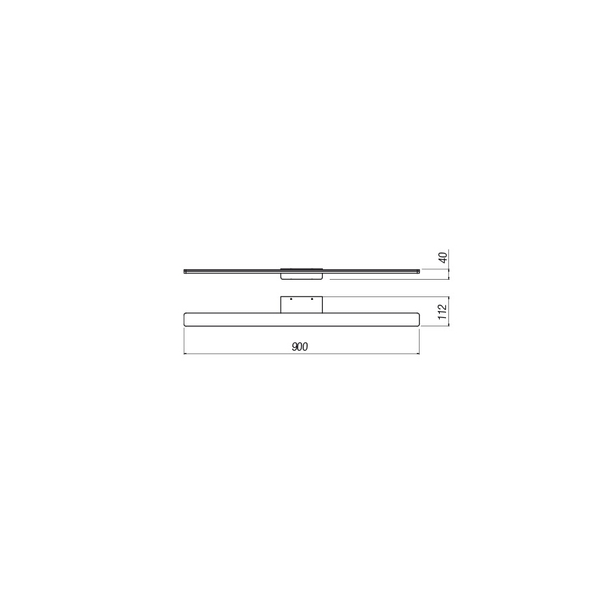 Redo 01-2507 - LED Peeglivalgustus vannituppa BARRIO LED/27,39W/230V 90 cm CRI 90 IP44 valge