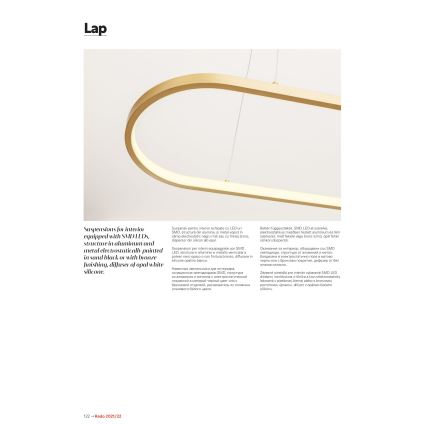 Redo 01-2523 - LED Hämardatav lühter LAP LED/32W/230V CRI 90 valge