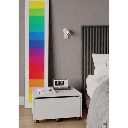 Redo 01-2548 - Seinane suunavalgusti DELPHI 1xGU10/7W/230V valge