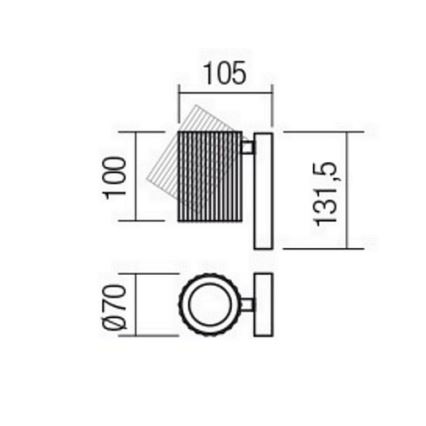 Redo 01-2548 - Seinane suunavalgusti DELPHI 1xGU10/7W/230V valge