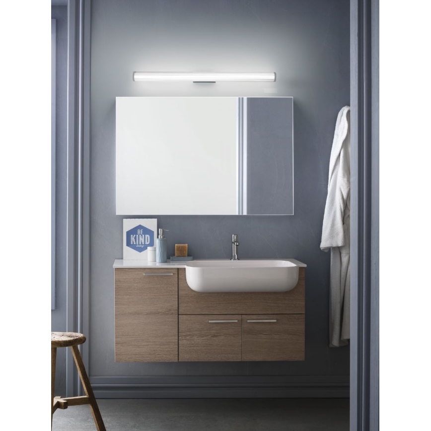 Redo 01-2592 - LED-vannitoa peeglivalgusti RIGAL LED/18W/230V 3000K 91 cm CRI 90 IP44 läikiv kroom/valge