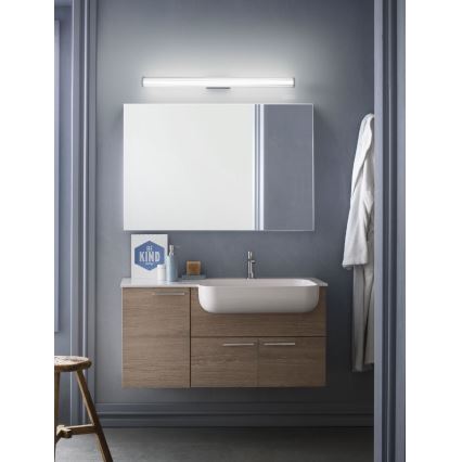 Redo 01-2593 - RIGAL LED vannitoa peegli valgusti LED/18W/230V 4000K 91 cm CRI 90 IP44 läikiv kroom/valge