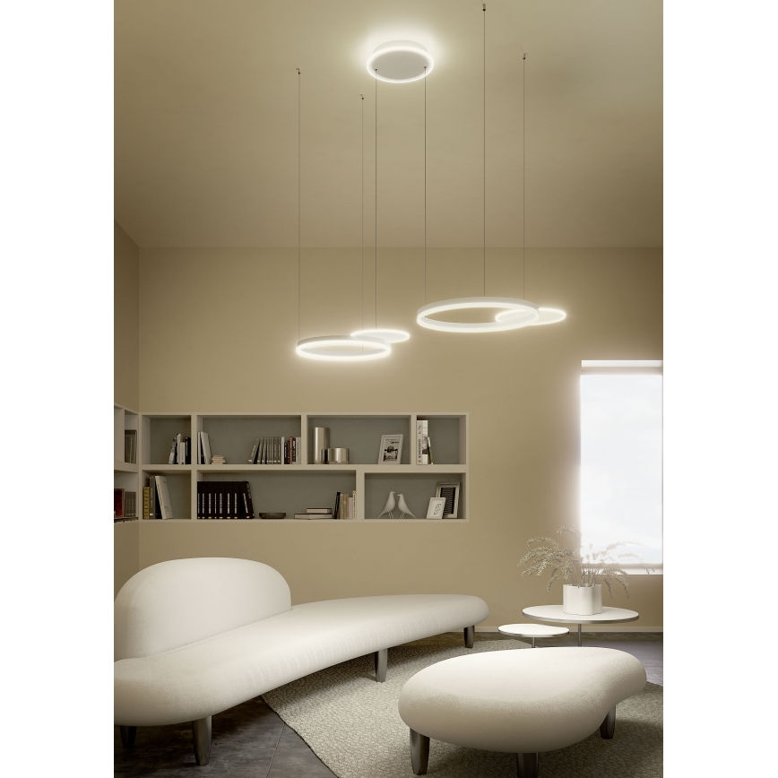 Redo 01-2605 - LED hämardatav ripatslühter kaablil SIGUA LED/99W/230V CRI 90 valge