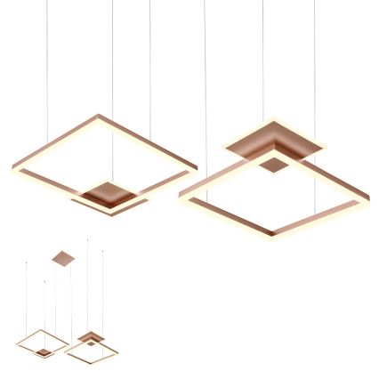 Redo 01-2616 - Hämardatav LED-rippvalgusti kaabliga SIGUA LED/137W/230V CRI 90 pruun