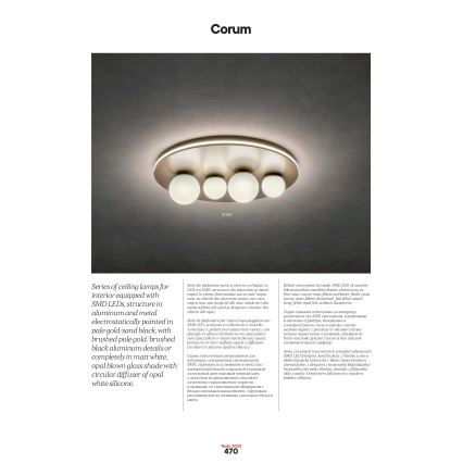 Redo 01-2657 - LED laevalgusti CORUM LED/48W/230V 3000K CRI 90 valge
