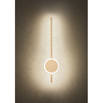 Redo 01-2700 - LED Seinavalgusti DIAZ LED/18W/230V CRI 90 kuldne