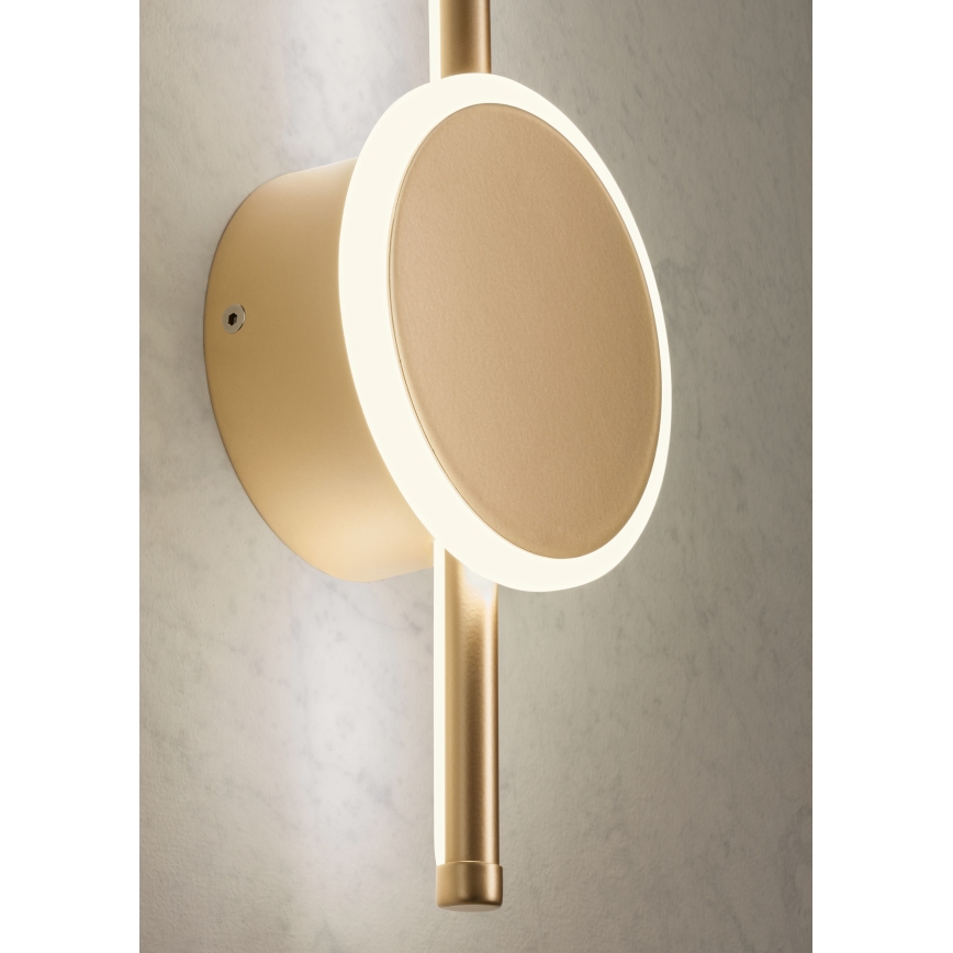 Redo 01-2700 - LED Seinavalgusti DIAZ LED/18W/230V CRI 90 kuldne