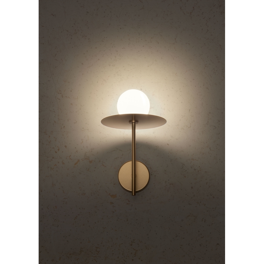 Redo 01-2725 - Seinavalgusti PLATO 1xG9/10W/230V kuldne