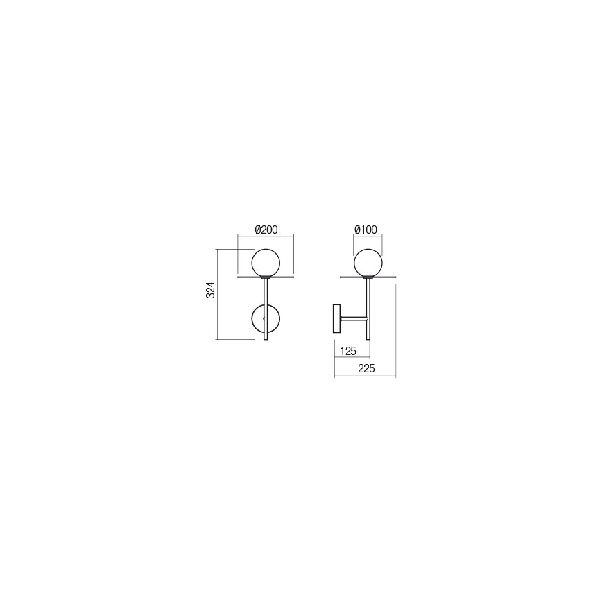Redo 01-2726 - Seinavalgusti PLATO 1xG9/10W/230V must