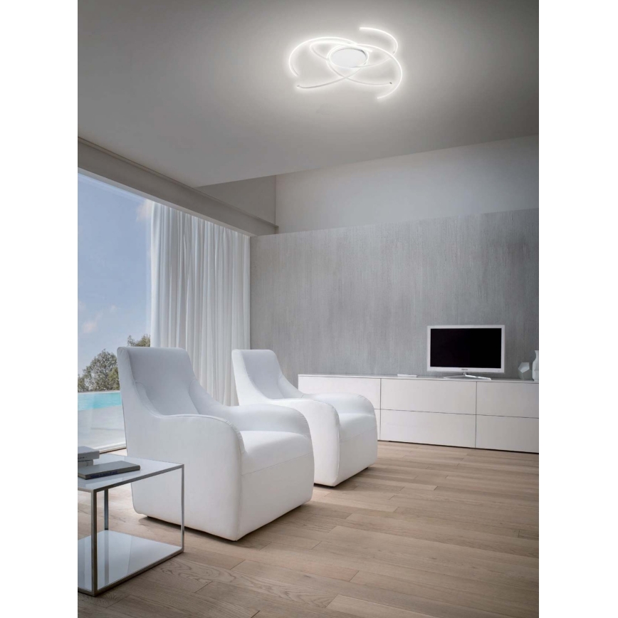 Redo 01-2748 - LED Hämardatav laevalgusti ALIEN LED/75W/230V 3000K d. 90 cm valge