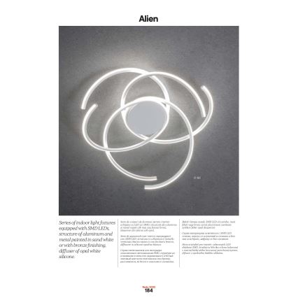 Redo 01-2748 - LED Hämardatav laevalgusti ALIEN LED/75W/230V 3000K d. 90 cm valge
