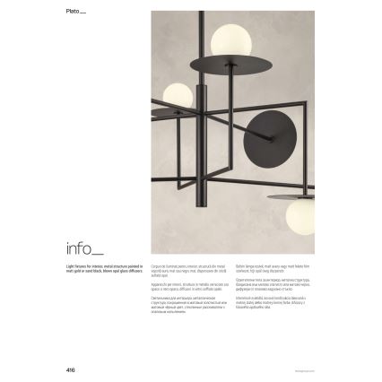 Redo 01-2753 - Rippvalgusti vardaga PLATO 8xG9/10W/230V must