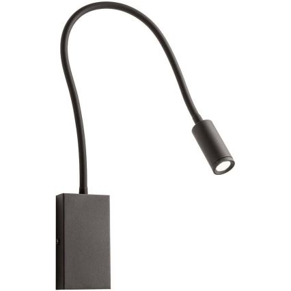 Redo 01-2755 - LED Paindlik väike lamp WALLIE LED/3W/230V USB CRI 90 must