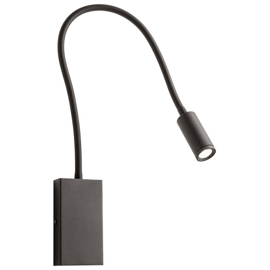 Redo 01-2755 - LED Paindlik väike lamp WALLIE LED/3W/230V USB CRI 90 must