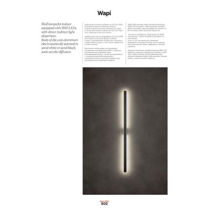 Redo 01-2770 - LED seinavalgusti WAPI LED/30W/230V 119 cm valge