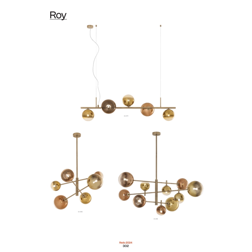 Redo 01-2779 - Ripplühter ROY 5xG9/10W/230V