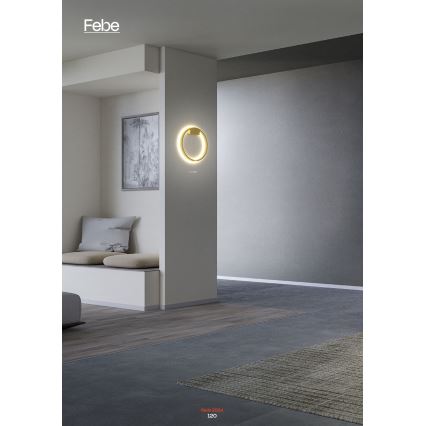 Redo 01-2819 - Hämardatav LED-seinavalgusti FEBE LED/24W/230V must