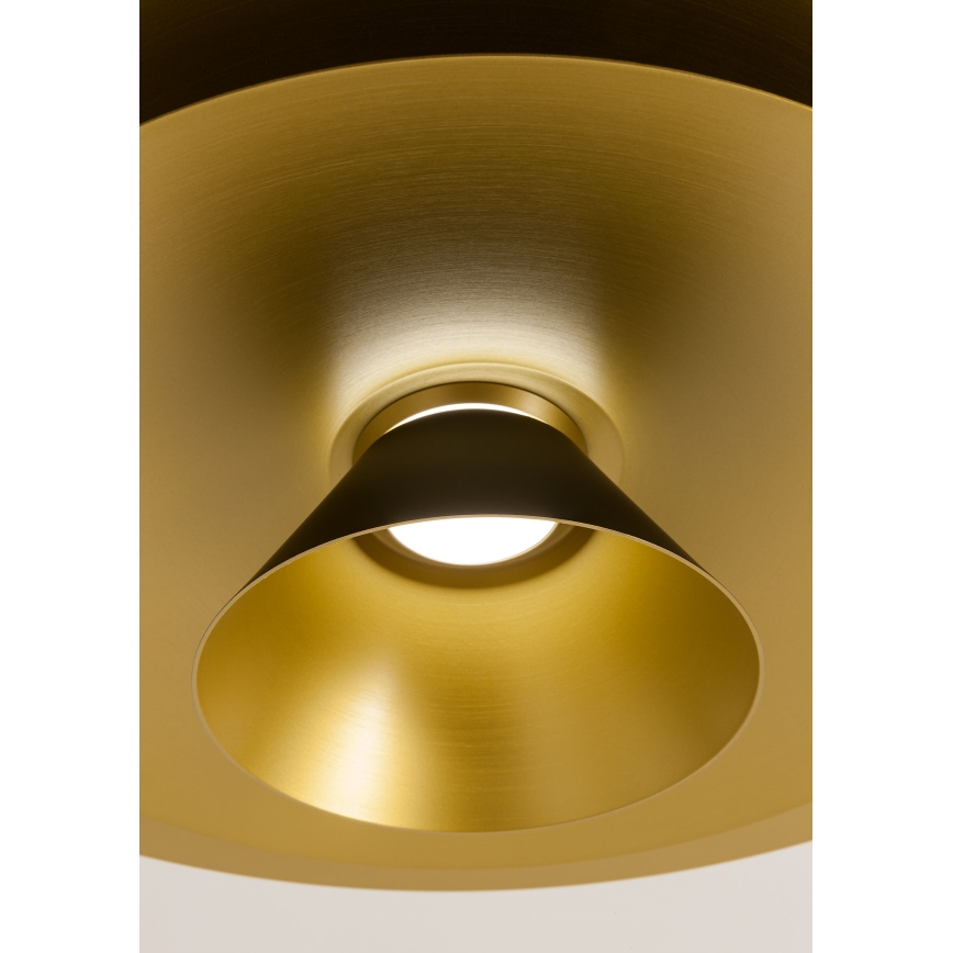 Redo 01-3001 - LED-lühter kaablil FARGO LED/16,5W/230V CRI 90 läbimõõt 50 cm must/kuldne