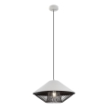 Redo 01-3004 - Rippvalgusti kaabliga GRILL 1xE27/42W/230V läbimõõt 39,6 cm must/valge