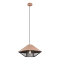 Redo 01-3005 - Juhtmega rippvalgusti GRILL 1xE27/42W/230V, läbimõõt 39,6 cm, must/pruun