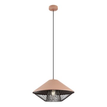 Redo 01-3005 - Juhtmega rippvalgusti GRILL 1xE27/42W/230V, läbimõõt 39,6 cm, must/pruun