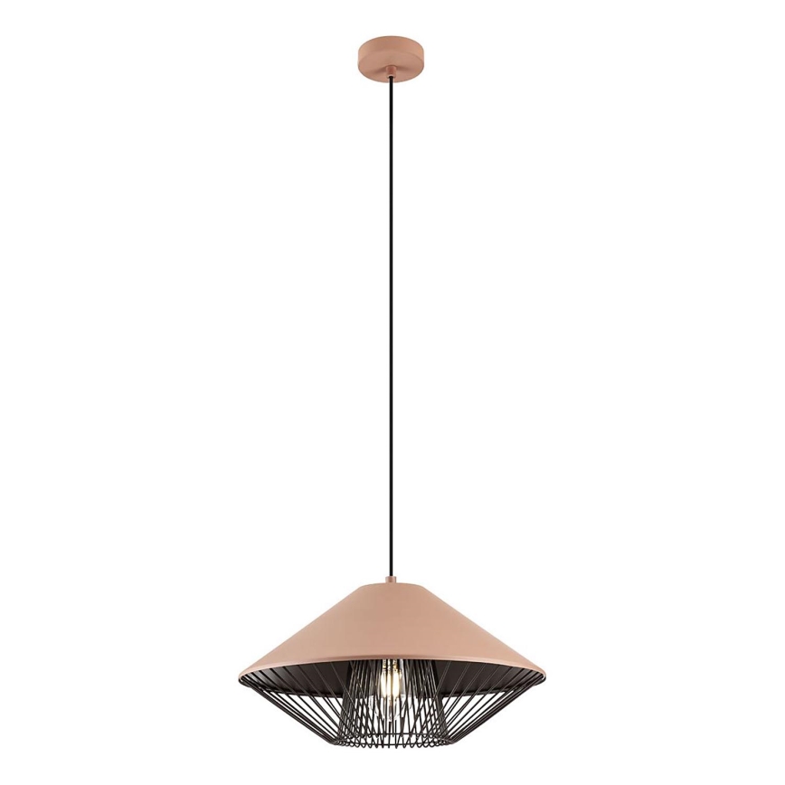 Redo 01-3005 - Juhtmega rippvalgusti GRILL 1xE27/42W/230V, läbimõõt 39,6 cm, must/pruun