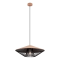 Redo 01-3009 - Rippvalgusti kaabliga GRILL 1xE27/42W/230V Ø 49,5 cm must/pruun